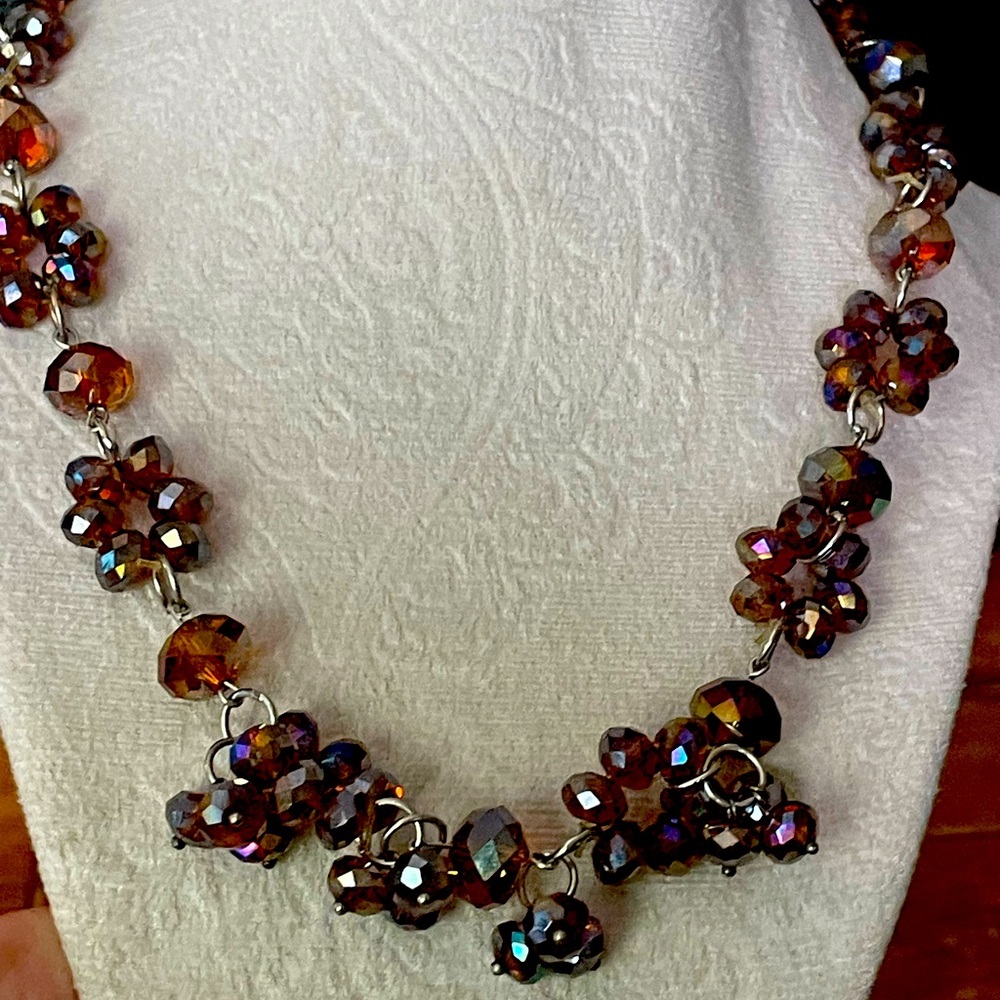 Stunning Crystal Cluster Necklace